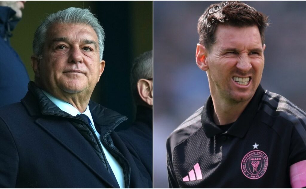 Barcelona president Joan Laporta subs Lionel Messi as greatest of all time, picking Johan Cruyff instead