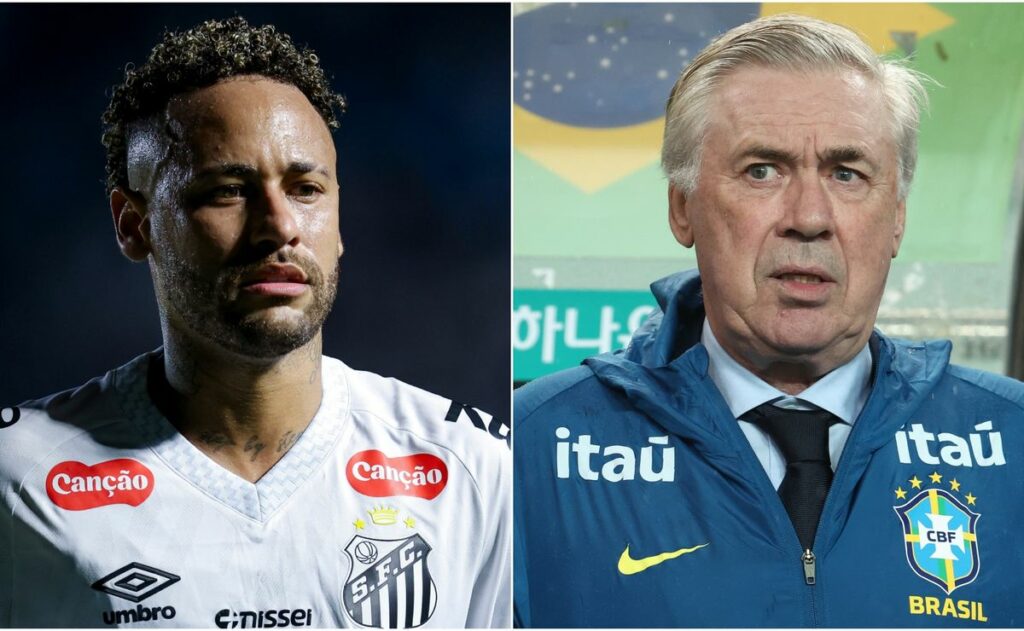 Neymar’s return to Ancelotti’s Brazil squad reportedly in danger after absence from Santos’ next game