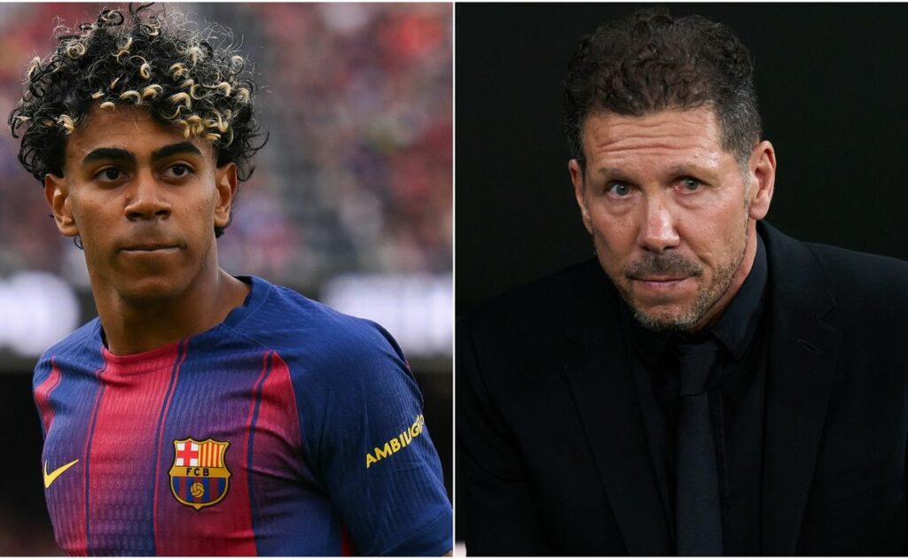 Barcelona’s Lamine Yamal fires warning to Atlético Madrid’s Diego Simeone backing himself in one-on-one duels