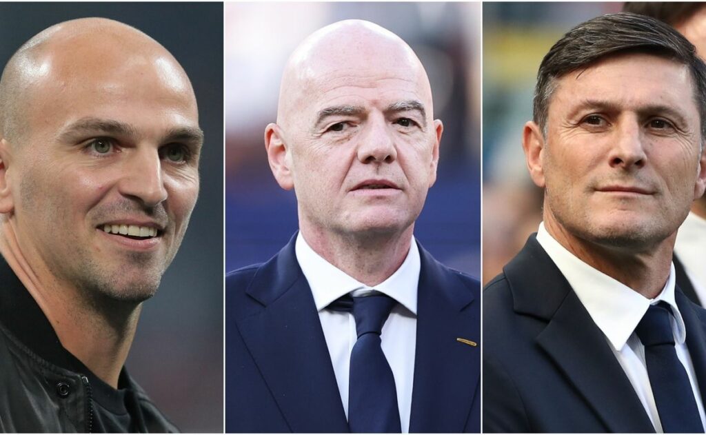Gianni Infantino sees support grow as Argentina icons Zanetti, Cambiasso and Pastore back him ahead of FIFA election